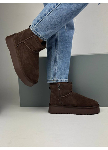 474 УГІ Коричневі Замшеві с блискавкою Hengji (367960233)