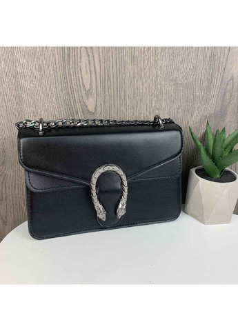 Детская мини сумочка клатч с подковой на плечо черная молочная из экокожи No Brand (351536730)