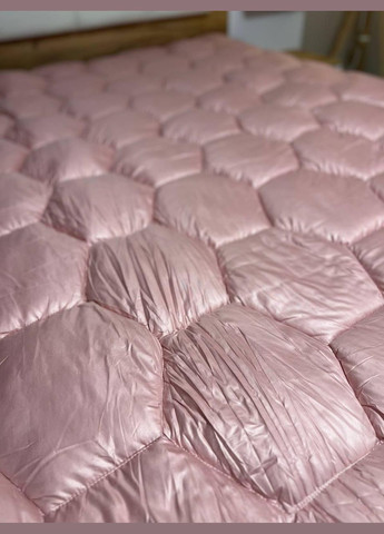 Ковдра екопух Євро зі штучним наповнювачем 200х210 см Рожевий (П4К-al-eko-kovdra-003-21) No Brand (316230965)