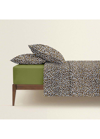 Двуспальная постель с простыней на резинке Leopard CS1 180х220 см Cosas (307385748)
