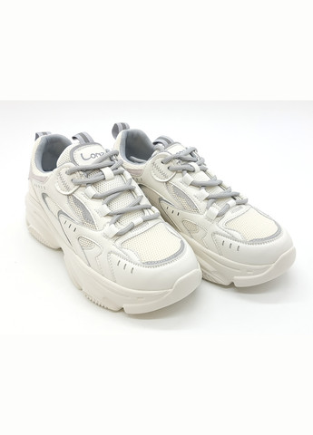 Білі всесезонні жіночі кросівки білі шкіряні l-11-8 23,5 см (р) Lonza