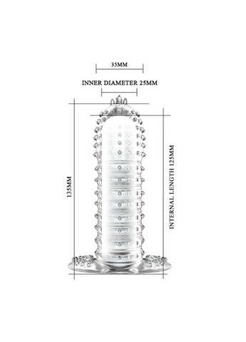 Насадка на член - Penis Sleeve, 13.5 см. LyBaile (335863115)
