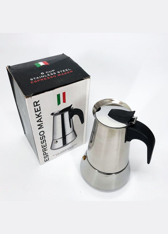 Кофеварка гейзерная из нержавеющей стали UN-1901 180 мл Unique (334876403)