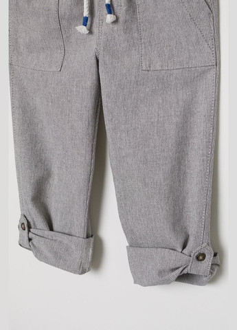 Серые повседневный, кэжуал демисезонные брюки прямые H&M