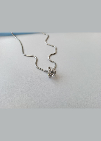 Серебряная подвеска кулон Кольцо с Белым камнем серебро 925 пробы Родированное 7279 0.90 No Brand (306742935)