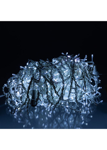 Вулична гірлянда Бахрома 36 м 600 LED білий провід для вулиці та будинку освітлення декорування Garlando (370432288)