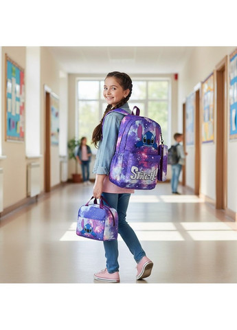 Шкільний рюкзак 3в1 Стіч (пенал, сумка для взуття), 18 л/ Дитячий рюкзак/Місячий портфель Вірний друг (367058314)