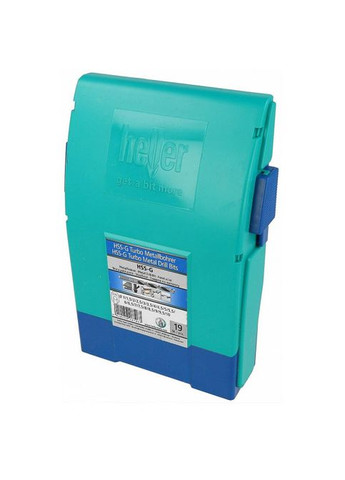 Набір свердл по металу HSS-G TURBO 1-10 мм 19 шт крок 0,5 мм пластикова ударостійка касета (12905) Heller (295038518)