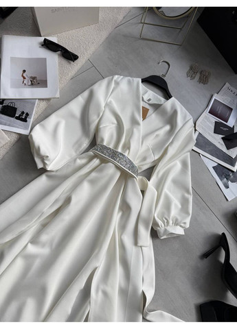 Білий святковий, коктейльна, вечірня, кежуал жіноча сукня Asi.Store.ua