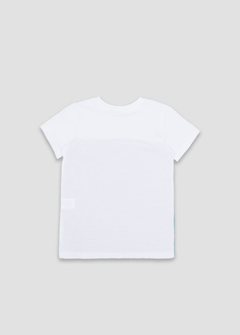 Белая летняя футболка с коротким рукавом для мальчика цвет белый цб-00247460 Pengim