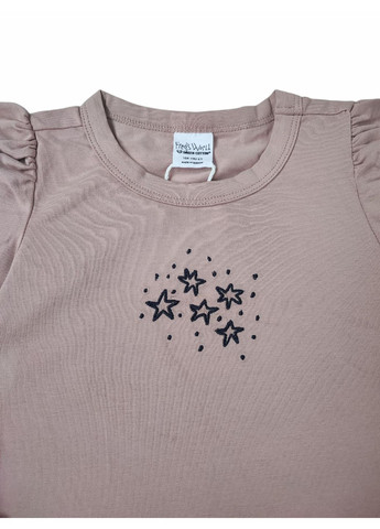 Дитячий лонгслів для дівчинки Пудровий (25111260) Green Cotton (369148649)