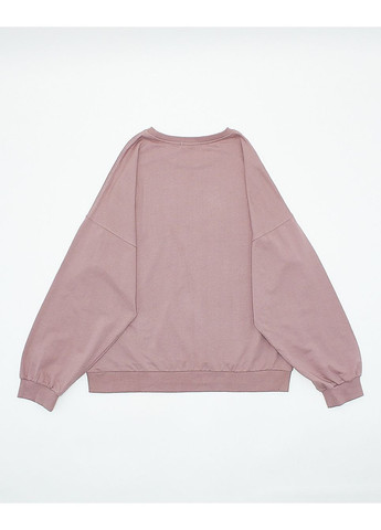 Світло-рожевий світшот демісезон,блідо-рожевий з принтом, Pink Woman (364547854)