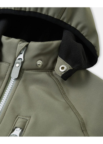 Темно-зеленая демисезонная куртка softshell Reima Vantti