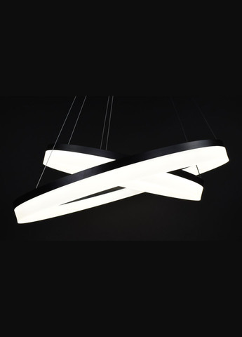 Люстра светодиодная подвесная LED светильник для квартиры на потолок лэд 27852 Черный 35-150х80х80 см. Sunnysky (364768246)