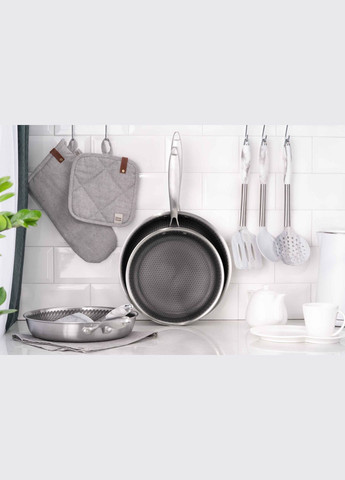 Сковорода Black Mars Avior 28 см, нержавіюча сталь Triply Ardesto (314749572)