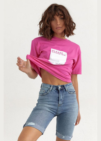 Жіночі джинсові шорти з підкатом 824 Lurex (315810321)