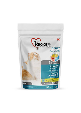 Сухой корм для взрослых котов Urinary Health для котов склонных к МКБ 0.34 кг 65672267007 1st Choice (277697174)