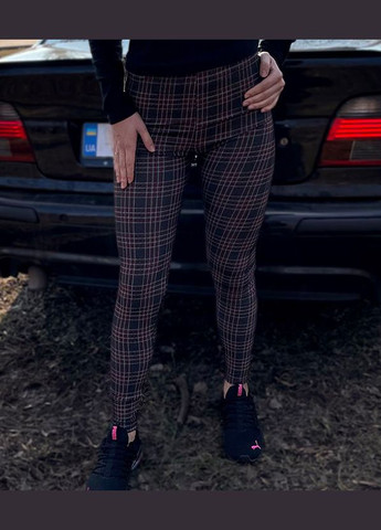 Женские лосины клетка, стреч джинс No Brand (315408681)