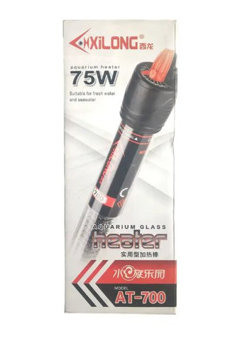 Нагрівач скляний з терморегулятором AT-700, обігрівач 75 Вт Xilong (278308464)