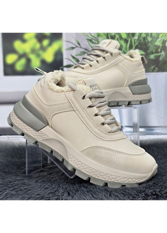 Зимние женские зимние кроссовки с искусственным мехом тедди Gipanis из искусственного нубука