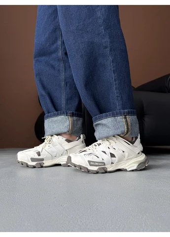 КРОСІВКИ ЖІНОЧІ BALENCIAGA TRACK CREAM/BROWN БАЛЕНСІАГА ТРЕК БЕЖЕВІ No Brand бежеві демісезони (391944047)