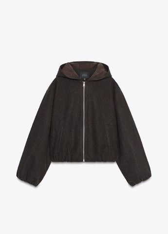 Коричнева демісезонна куртка Zara