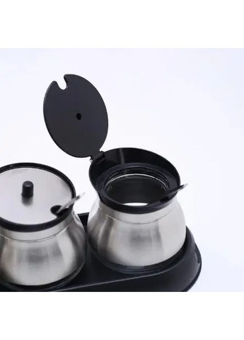 Набір банок для сипучих продуктів FRU-127, 7 предметів, чорний Frico (369766953)