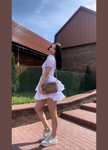 Женская кросс-боди из натуральной кожи флотар (капучино) SW120-3 SKILL сумка (341085575)