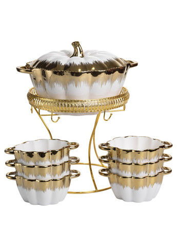 Суповой сервиз на 6 персон супница 2 (л) на подставке с бульонницами 350 (мл) ML152 Yiwu (369446713)