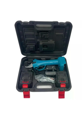 Аккумуляторный секатор для обрезки деревьев и кустарников садовые ножницы с 2 аккумуляторами 21V в кейсе No Brand (342746782)