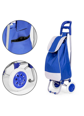 Господарська сумка-візок 30 л, до 40 кг, синя No Brand (316395431)