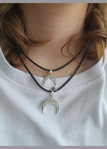 Підвіска, кулон, амулет срібло 925 проба Лунниця у візерунок більша 2,5см No Brand (338861894)