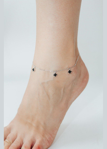 Браслет срібний на ногу в стилі Ван Кліфф 550334нч, розмір No Brand (317577507)