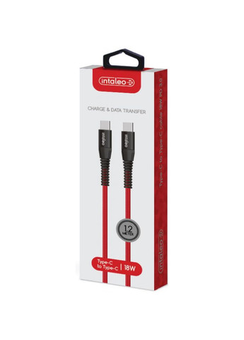 Дата USB-C кабель USB-C 18W 1,2m CBRNYTT1 red (m437071) Intaleo USB-C to USB-C 1.2m 18W red (367063576)