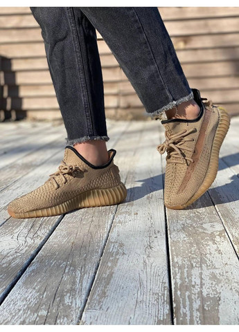 КРОССОВКИ ЖЕНСКИЕ ADIDAS YEEZY BOOST 350 V2 EARTH АДИДАС ИЗИ БУСТ No Brand коричневые демисезоны (369389641)