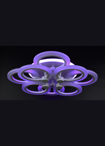 Люстра світлодіодна стельова LED світильник для квартири на стелю лед з пультом 25961 Білий 11х45х54 см. Sunnysky (364497969)