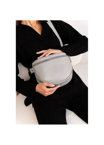 Сумка жіноча шкіряна через плече Vacation сірий краст The Wings (302008476)