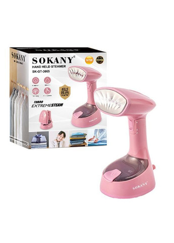 Ручний відпарювач компактна парова праска зі швидким нагріванням парогенератор 1300 Вт Рожевий (BM493) Sokany (372603048)