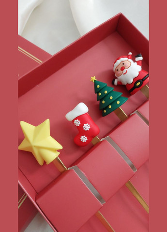 Новорічний подарунковий набір з 4 ложок подарунок столові прибори Honey Fashion Accessories золотистий (17-2) No Brand (313101484)