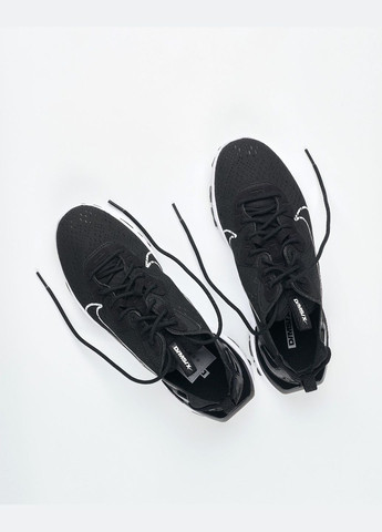 Черные всесезонные кроссовки мужские react vision cd4373-006 весна-лето текстиль сетка черные Nike