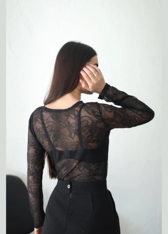 Женский лонгслив из кружева Fashion (323441694)