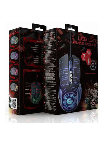 Мишка (MUSG-RGB-01) Gembird MUSG-RGB-01 USB Black (366662382)