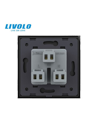 Розетка універсальна 12 стандартів в 1 чорний скло (VL-C7C1C-12) Livolo (370971404)