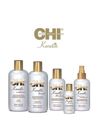 Восстанавливающий кератиновый кондиционер для волос Keratin Conditioner 59ml (2-457968) CHI (369793653)