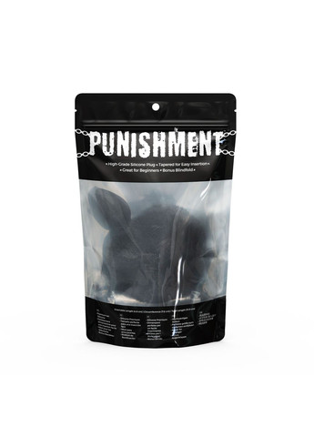 Анальна пробка з хвостом Bunny Tail Silicone Anal Plug – Black Punishment (331149236)