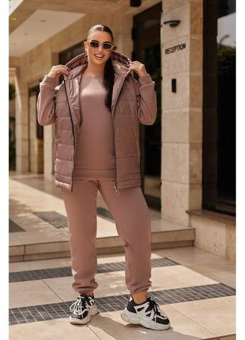 Жіночий костюм ТРІЙКА спортивний НА ФЛІСІ осінь-зима Nositi 920-18 (364631136)