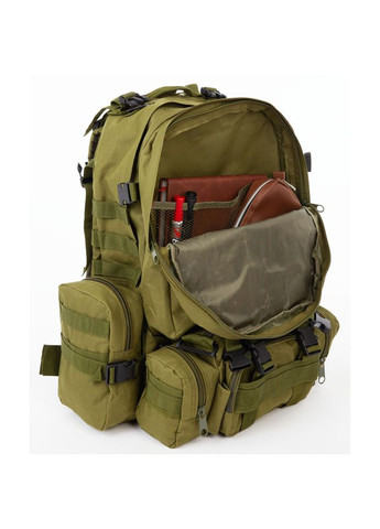 Рюкзак тактичний 55л з трьома підсумками! Якісний штурмовий для походу подорожей великий рюкзак баул No Brand (298571621)