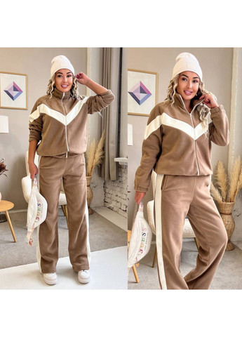 Костюм 3072двійка Полар Фліс щільний,худі на блискавці та штани прямого крою Україна (367915033)