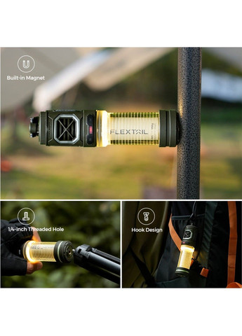 Кемпінговий фумігатор-ліхтар Flextail Tiny Repel S (Зелений) No Brand (332636959)