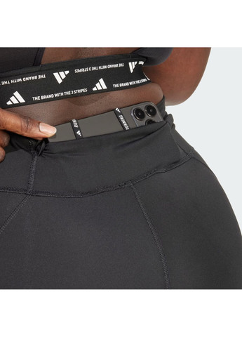 Черные демисезонные спортивные леггинсы adidas